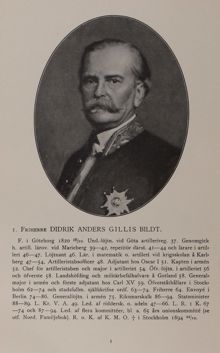 Friherre Didrik Anders Gillis Bildt. Stadsfullmäktiges ordförande 1863-1874