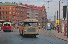 Bussar på Odenplan 1962