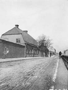 Götgatan 68 norrut. Nu Götgatan 130 med Ringens köpcentrum