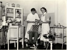 Skoltandläkaren i Örby skola hösten 1952