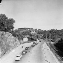 Danvikstull. Danviksbron. Vy mot Södermalm och Fåfängan