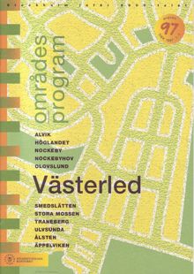Områdesprogram för Västerled 1997