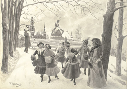 Kvinnor på promenad