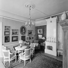 Västerlånggatan 55. Interiör från Thyra och Gustav Sjöbergs hem