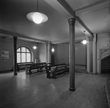 Observatoriegatan 4 - Vegagatan 2. Baptistsamfundets kyrka. Suterrängvåningen