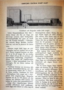 Kärrtorps centrum snart klart - text 1959