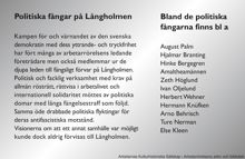 Politiska fångar på Långholmen – minnemärke