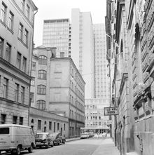 Bondegatan sedd mot Götgatan vid Skattehuset