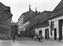 Jakobsbergsgatan västerut mot Sergelgatan. 