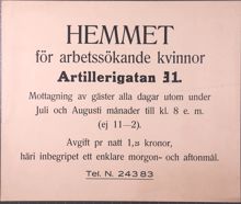 Hemmet för arbetssökande kvinnor