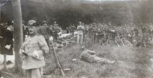 Landstormssoldater vid Haga 1915
