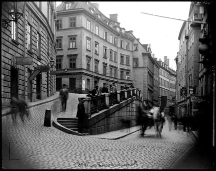Österlånggatan norrut från Benickebrinken