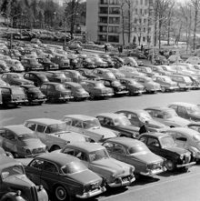 Parkeringsplats i Farsta centrum