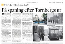 På spaning efter Tornbergs ur