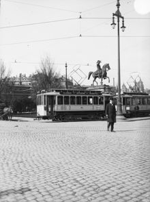 Karl Johans torg omkring år 1915
