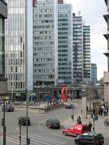 Sergels Torg, kv Beridarebanan, hörnet Sveavägen - Hamngatan