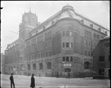 Centralpostkontoret vid Vasagatan 28 vid vintertid