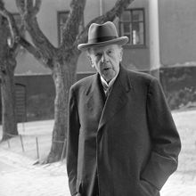 Författaren Bo Bergman på Klara kyrkogård