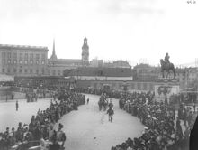 Gustav Adolfs torg, kortege