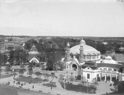 Stadsbebyggelse sett från ovan