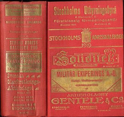 Stockholms adresskalender 1919
