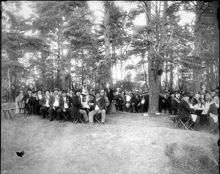 Grupporträtt från Neptuniordens högtidsdag den 17 juli 1899