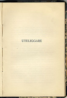 Uteliggare / Maria Sandel