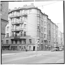 Linnégatan västerut vid  Artillerigatan