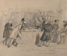Au café Davidson 1849