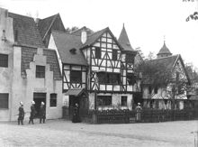 Stockholmsutställningen 1897. Gamla Stockholm, St Gertrud gillestuga