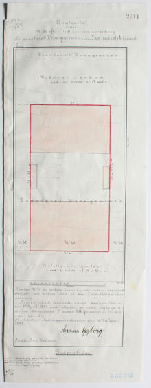 Underlag för bygglov år 1897, fastigheten Kronkvarnen 31