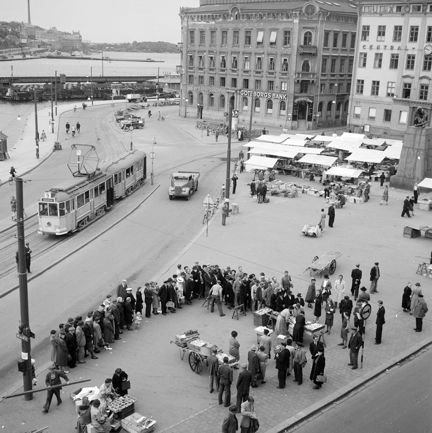 Strömmingskö på Kornhamnstorg i Gamla Stan