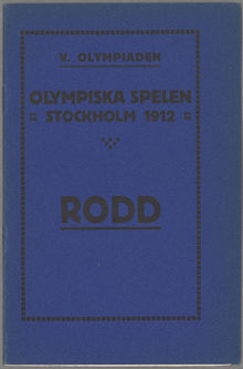 Rodd - tävlingsregler OS 1912