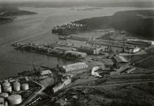 Hamnstyrelsen: Flygbild över Frihamnsområdet