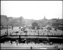 Slussen sedd från Slussplan söderut