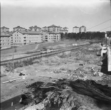 Spårvagn vid Blåsut 1950