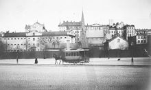 Länscellfängelset och Engelska kyrkan från Norra Bantorget