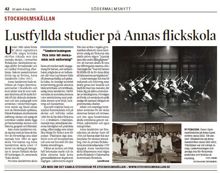 Lustfyllda studier på Annas flickskola