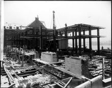 Münchenbryggeriets nya tappningslokal under byggnad. Söder Mälarstrand 25-79/Torkel Knutssonsgatan 2