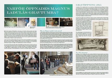 En liten utställning om gravöppningen 2011