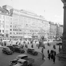 Centralplan och Vasagatan 18-12. Esselte huset i fonden