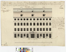 Ritning över hus i kvarteret Orpheus