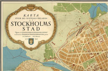 1930 års karta över Stockholm