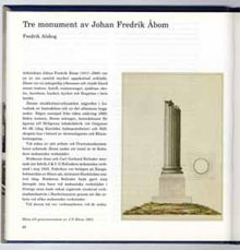Tre monument av Johan Fredrik Åbom / Fredrik Alskog