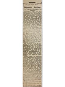 "Automobilen i Stockholm" - artikel 1904