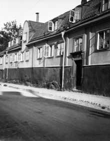 Fjällgatan 24. Fasaden mot gatan