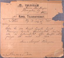 Anna Lindhagen hyllas för kamp för kvinnors rösträtt - 1907