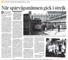 När spårvägsmännen gick i strejk