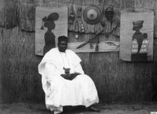 Sow Amadou Lamine på Senegalutställningen