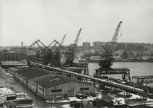Frihamnen: Vy över Frihamnen